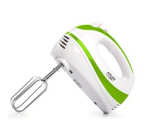Adler | Mixer | AD 4205 g | Hand Mixer | 300 W | 5 speeds | Turbo function | White/Green (AD 4205 green)