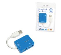 Logilink USB 2.0 Hub 4-Port, Smile, Blue (UA0136)