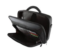 TARGUS | Classic+ | Fits up to 15.6" | Messenger Bag - Briefcase | Shoulder Strap | Black/Red (CN415EU)