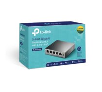 TP-LINK | Switch | TL-SG1005P | Unmanaged | Desktop | 5 x Gigabit Ethernet (copper) ports | 4 x Power over Ethernet (PoE) ports | External power supply | 36 months (TL-SG1005P)
