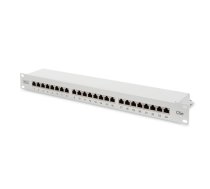 Digitus Patch Panel DN-91524S White 48.2 x 4.4 x 10.9 cm Category: CAT 5e; Ports: 24 x RJ45; Retention strength: 7.7 kg; Insertion force: 30N max (DN-91524S)