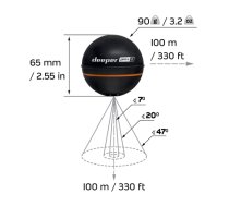 Deeper Smart Sonar PRO+2 | Sonar | Wi-Fi | Black (FNG0033)