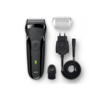 BRAUN Shaver | 300s 3-Flex Series 3 | Maximum Operating Time: 20 minutes | NiMH | Black (300S Black)