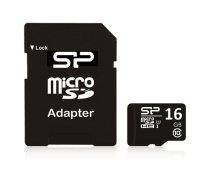 Silicon Power 16 GB MicroSDHC Flash memory class 10 SD adapter (SP016GBSTH010V10SP)