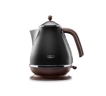 DELONGHI | Icona Vintage | KBOV2001BK | Standard kettle | 2000 W | 1.7 L | Stainless steel | 360° swivel base | Black (KBOV2001BK)