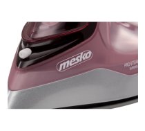 Mesko Iron MS 5028 Steam Iron 2600 W Continuous steam 35 g/min Steam boost performance 60 g/min Pink/Grey (MS 5028)