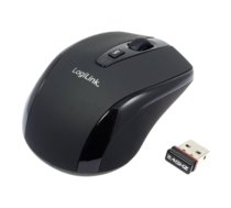 Logilink Optical Wireless Mouse 2.4 GHz | Wireless | 2.4GHz Wireless Mini Mouse with Autolink | Black (ID0031)