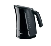 Braun Kettle WK500BK Multiquick 5 Standard 3000 W 1.7 L Plastic 360° rotational base Black (WK500BK)