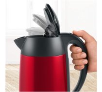 BOSCH | Kettle | DesignLine TWK3P424 | Electric | 2400 W | 1.7 L | Stainless steel | 360° swivel base | Red (TWK3P424)