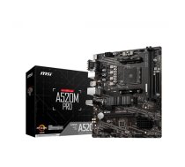 MSI A520M PRO Processor family AMD Processor socket AM4 DDR4 Memory slots 2 Chipset AMD A Micro ATX (A520M PRO)