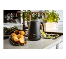 Adler | Kettle | AD 1295b | Electric | 2200 W | 1.7 L | Stainless steel | 360° swivel base | Black (AD 1295 black)