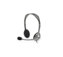 Logitech Stereo headset H111 Built-in microphone 3.5 mm Grey (981-000593)