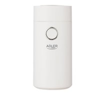 Adler Coffee grinder AD4446wg 150 W Coffee beans capacity 75 g Lid safety switch White (AD 4446wg)