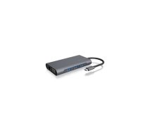 Icy Box IB-DK4040-CPD USB Type-C™ DockingStation with two video interfaces Raidsonic (IB-DK4040-CPD)