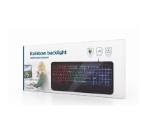 Gembird Multimedia Keyboard | KB-UML-03 | Multimedia | Wired | US | Black (KB-UML-03)