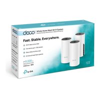 TP-LINK | Whole Home Mesh WiFi System | Deco M4 (3-Pack) | 802.11ac | 300+867 Mbit/s | 10/100/1000 Mbit/s | 2 x Ethernet LAN (RJ-45) ports | Mesh Support: Yes | MU-MIMO: Yes | No mobile broadband | Antenna type: 2x Internal | No (Deco M4(3-Pack))