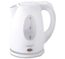 Adler Kettle AD 1207 Standard 2000 W 1.5 L Plastic 360° rotational base White (AD 1207)