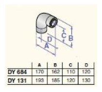 Dūmvada līkums 87* D80/125, DY131 (764108)