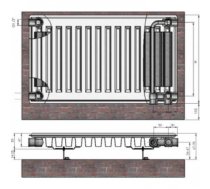 TERMOLUX Radiators 11x500x500 Ventil Compact (9115005)