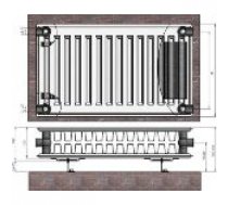 TERMOLUX Radiators 22x300x500 sānu piesl. (9023005)