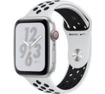 Apple Watch 4 Nike+ 44mm GPS Cellular Silver Aluminum Case with Pure Platinum/Black Nike Sport Band (MTXC2)
