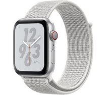 Apple Watch 4 Nike+ 44mm GPS Cellular Silver Aluminum Case with Summit White Nike Loop (MTXA2)