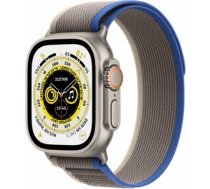 Apple Watch Ultra GPS + Cellular Titanium Case with Blue/Gray Trail Loop Band