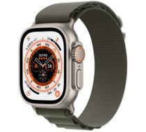 Apple Watch Ultra GPS + Cellular Titanium Case with Green Alpine Loop Band