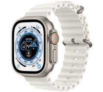 Apple Watch Ultra GPS + Cellular Titanium Case with White Ocean Band