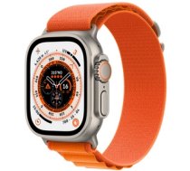 Apple Watch Ultra GPS + Cellular Titanium Case with Orange Alpine Loop Band
