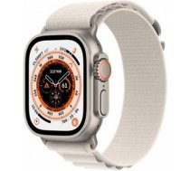 Apple Watch Ultra GPS + Cellular Titanium Case with Starlight Alpine Loop Band