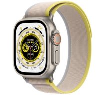 Apple Watch Ultra GPS + Cellular Titanium Case with Yellow/Beige Trail Loop Band