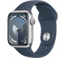 Apple Watch Series 9 41mm Silver Alu Storm Blue Sport GPS (M/L) (MR913)
