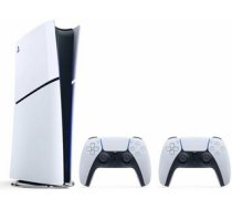 Sony PlayStation 5 Slim 1TB Digital Edition + 2 DualSense White (PS5)