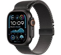 Apple Watch Ultra 2 (2024) GPS + Cellular 49mm Black Titanium Case with Black Titanium Milanese Loop - M (MX5U3)