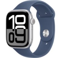 Apple Watch Series 10 42mm Silver Alu Denim Sport GPS (S/M) (MWWA3)