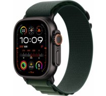 Apple Watch Ultra 2 GPS + Cellular 49mm Black Titanium Case with Dark Green Alpine Loop S (MX4Q3)