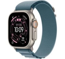 Apple Watch Ultra 3 (2025) GPS + Cellular 49mm Natural Titanium Case with Light Blue Alpine Loop M (MEWM4)