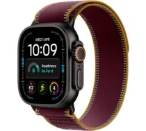 Apple Watch Ultra 4 (2026) GPS + Cellular 49mm Black Titanium Case with Burgundy Trail Loop M/L (MJC44)