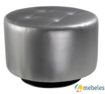 Mīkstās mēbeles Pufs C-901 melns/sudrabs/balts