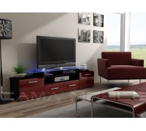 CAMA Meble Mēbeles EVORA Tv-galdiņš черный/бордовый глянец CAMA