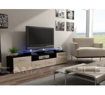 CAMA Meble Mēbeles EVORA Tv-galdiņš черный/кремовый глянец CAMA