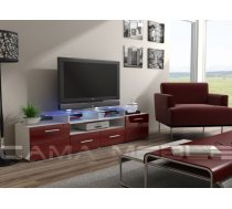 CAMA Meble Mēbeles EVORA Tv-galdiņš белый/бордовый глянец CAMA