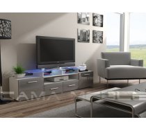 CAMA Meble Mēbeles EVORA Tv-galdiņš белый/серый глянец CAMA