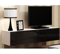 CAMA Meble Mēbeles VIGO Tv-galdiņš 140 белый/черный глянец CAMA