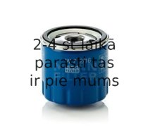 Eļļas filtrs MANN-FILTER W 712/16