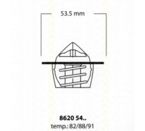 Termostats, Dzesēšanas šķidrums TRISCAN 8620 5488