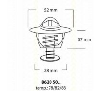 Termostats, Dzesēšanas šķidrums TRISCAN 8620 5078