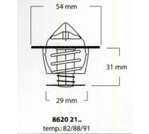 Termostats, Dzesēšanas šķidrums TRISCAN 8620 2188