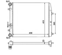 Radiators, Motora dzesēšanas sistēma NRF 53021A